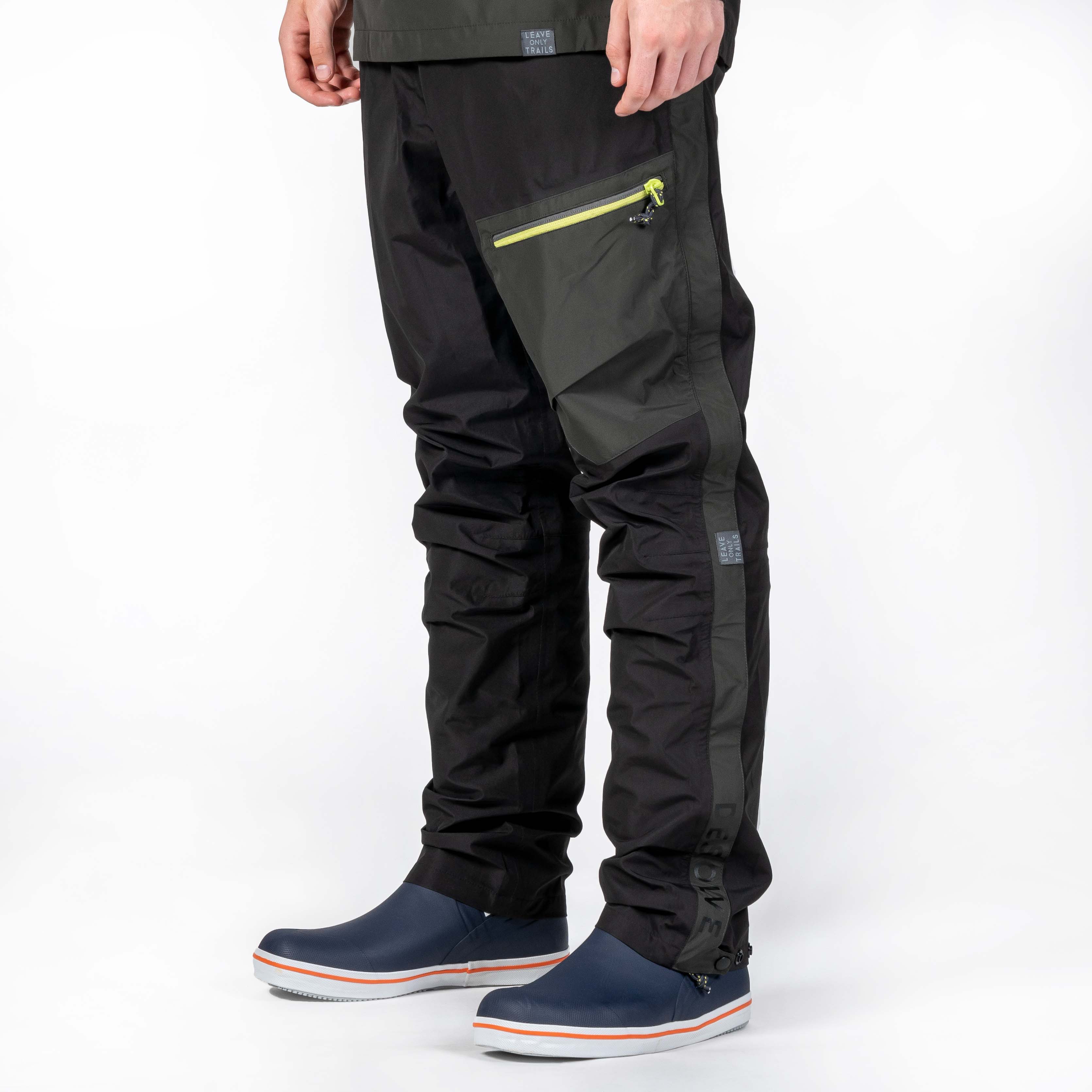 Full length zip waterproof trousers shop