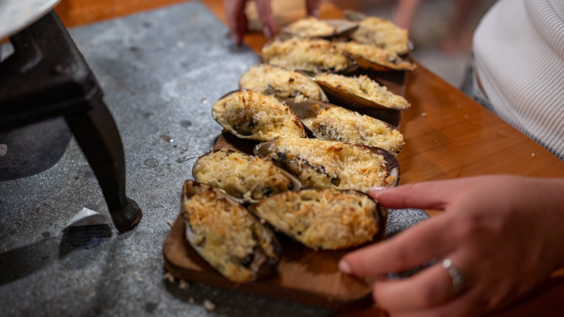 Lemon Pepper Cream Cheese Mussels Recipe