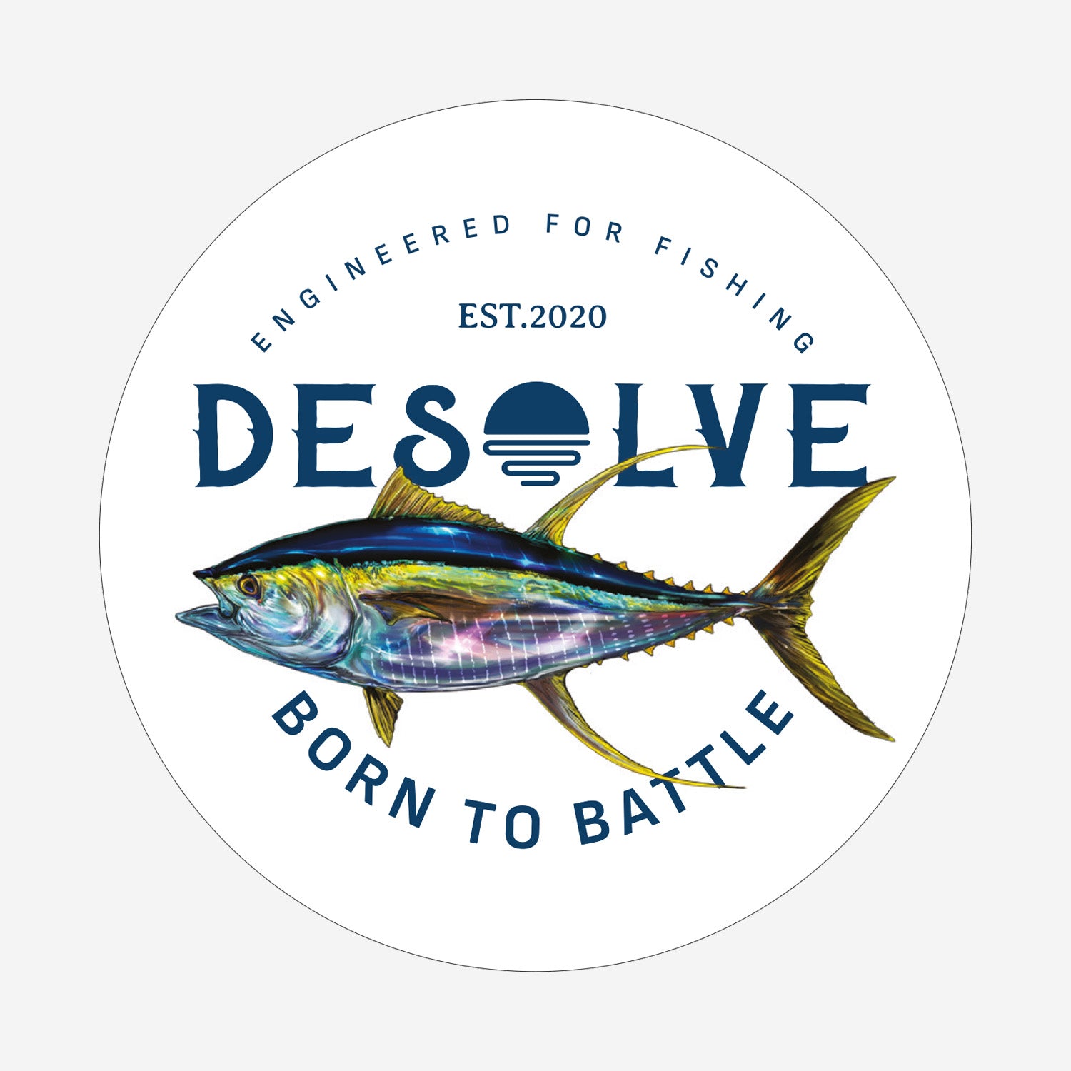 Born to Battle Yellowfin Sticker