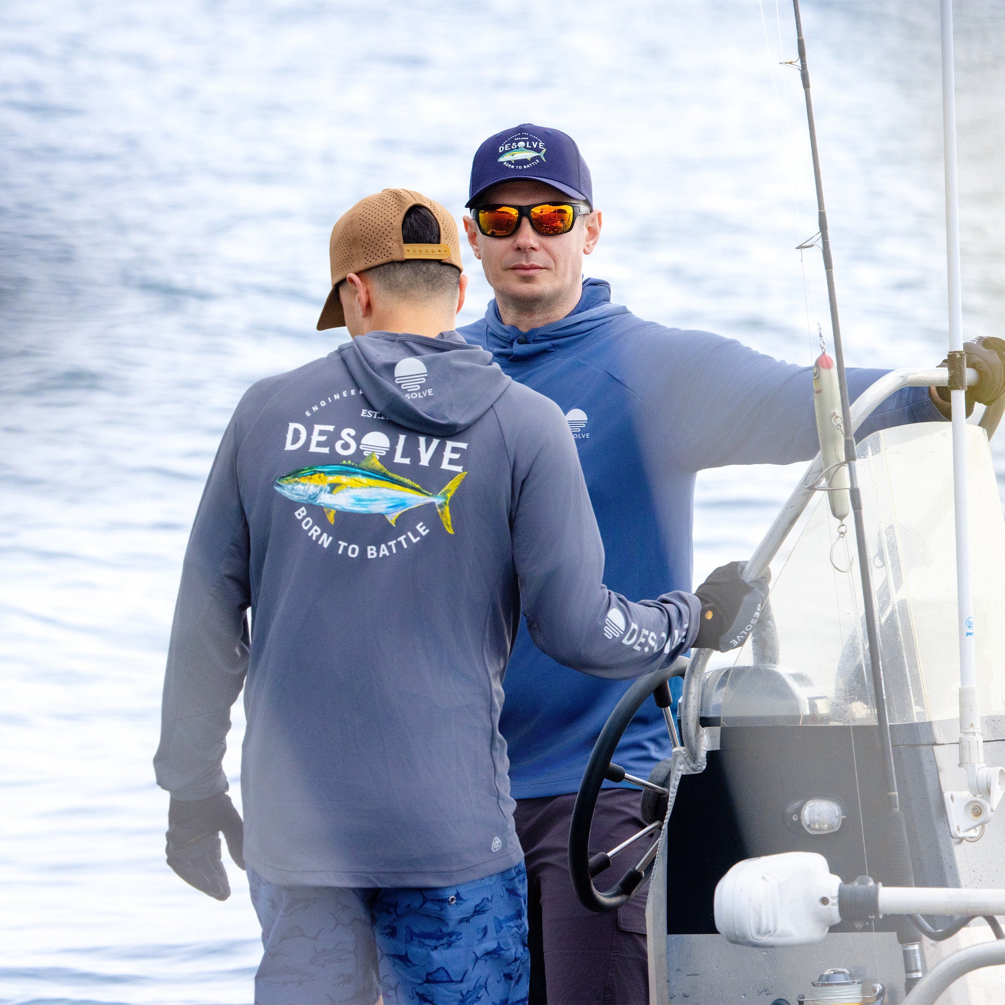 Helios Hooded Fishing Shirt Kingfish