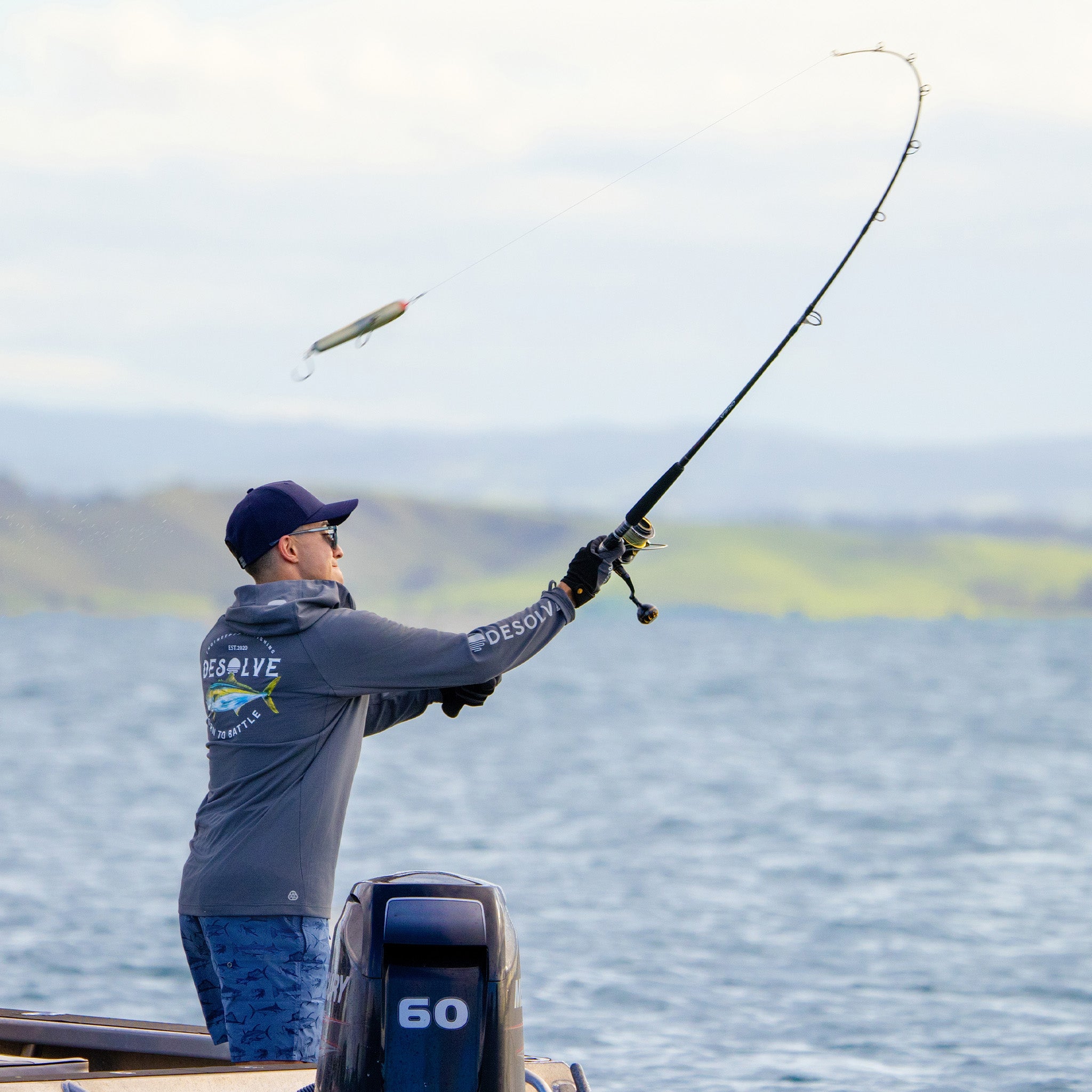 Helios Hooded Fishing Shirt Kingfish