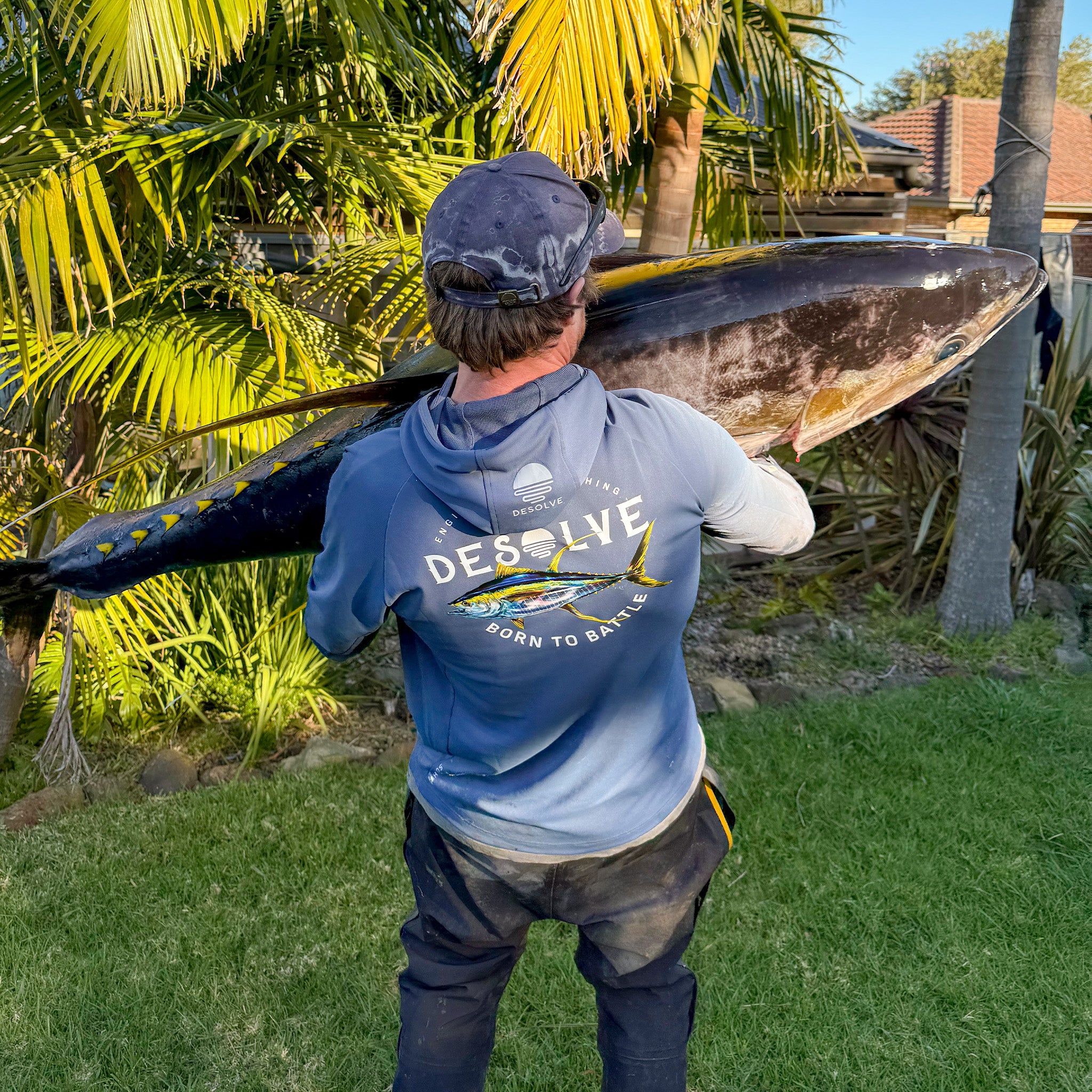Helios Hooded Fishing Shirt Yellowfin