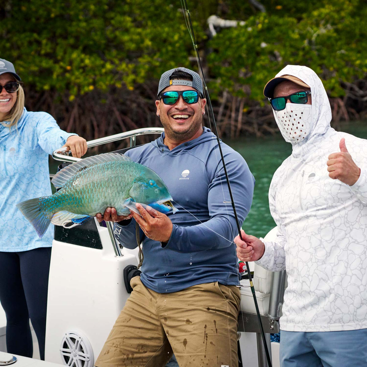 Helios Hooded Fishing Shirt Yellowfin