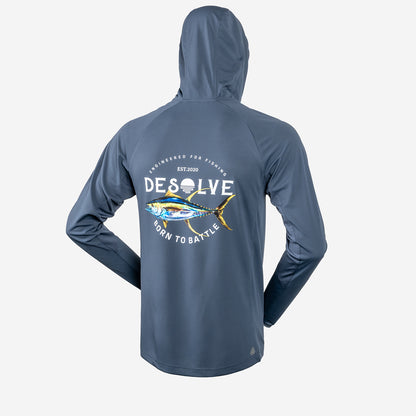 Helios Hooded Fishing Shirt Yellowfin