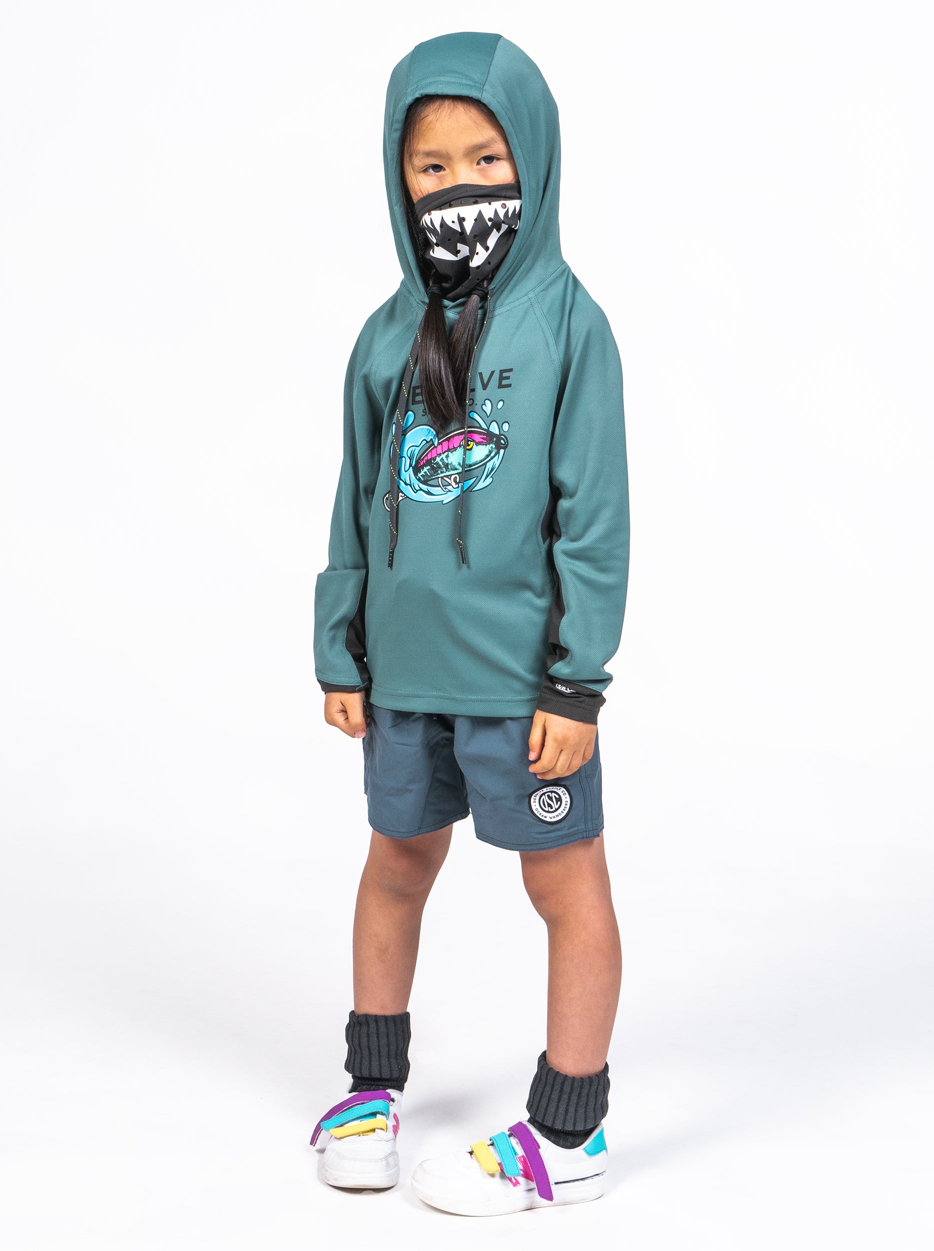 Fish Face Hoodie Kids