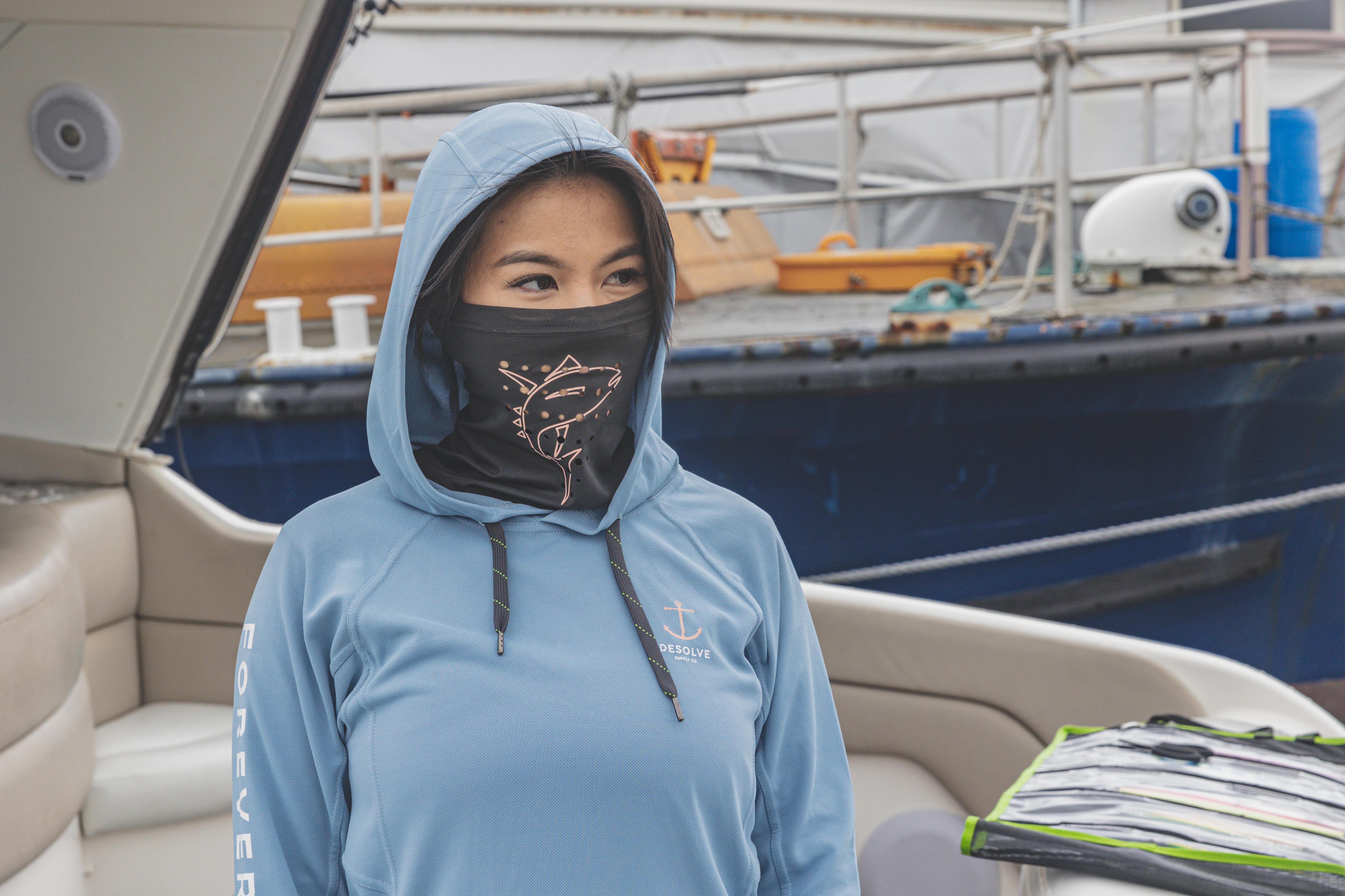 Fish Face Hoodie Womens